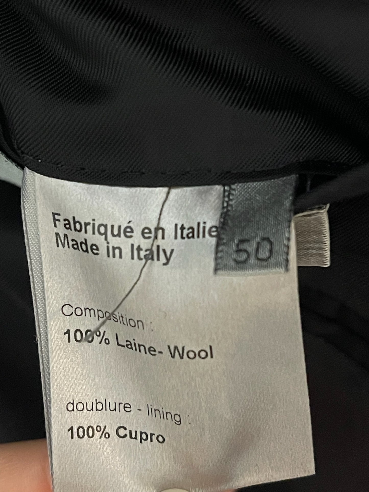 Costume Dior Homme noir T.50