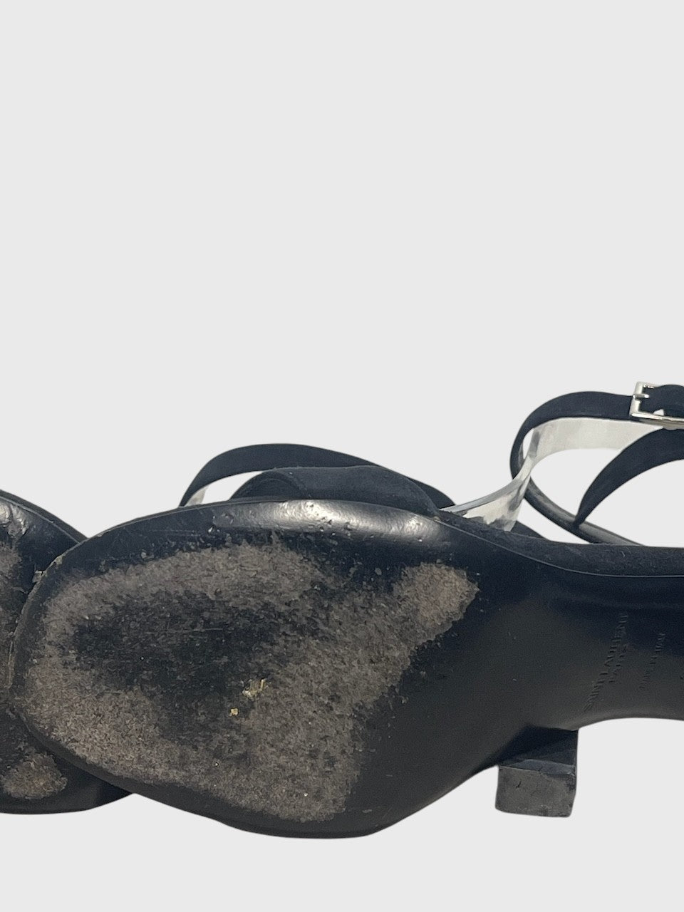 Sandales Saint Laurent noires T.36,5