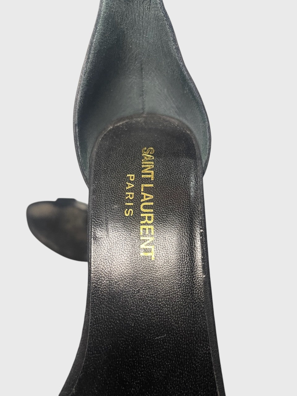 Sandales Saint Laurent noires T.36,5