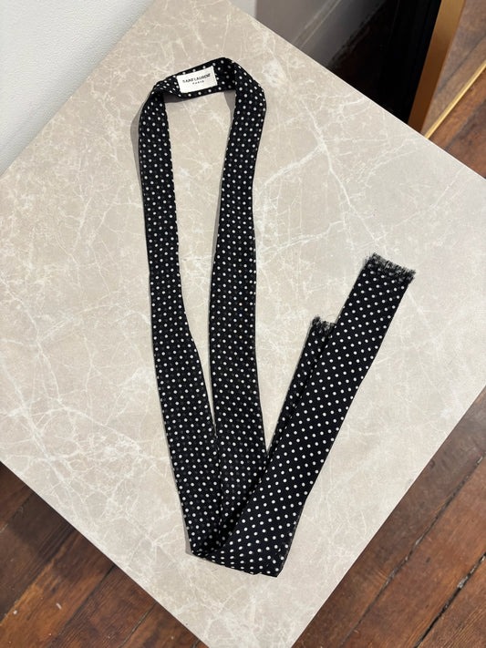 Cravate Saint Laurent noire