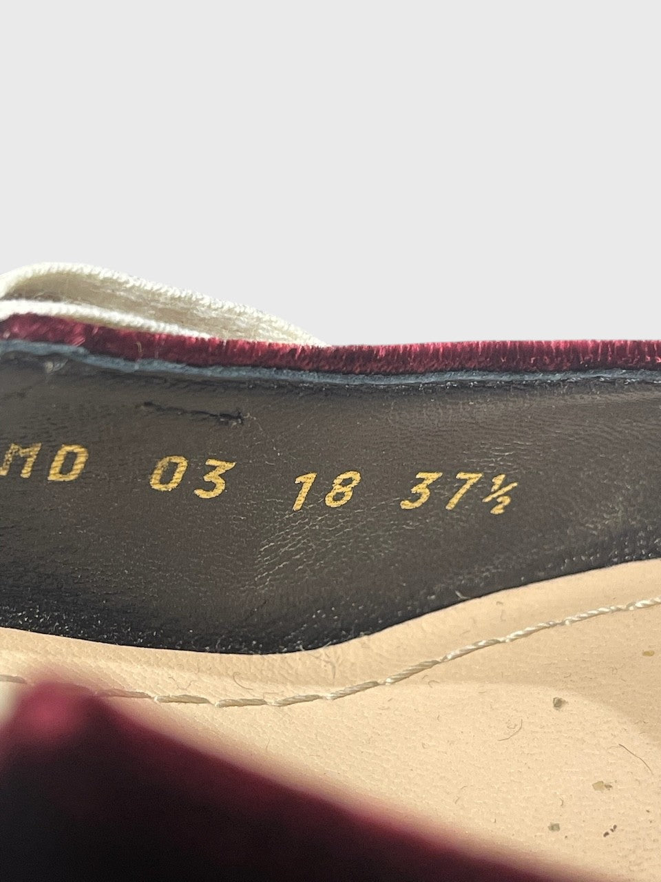 Escarpins Dior J'adior bordeaux T.37.5