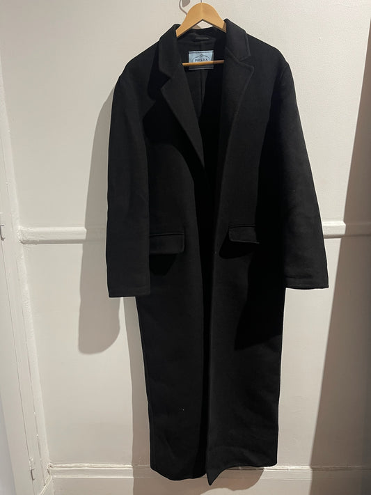 Manteau Prada noir T.38