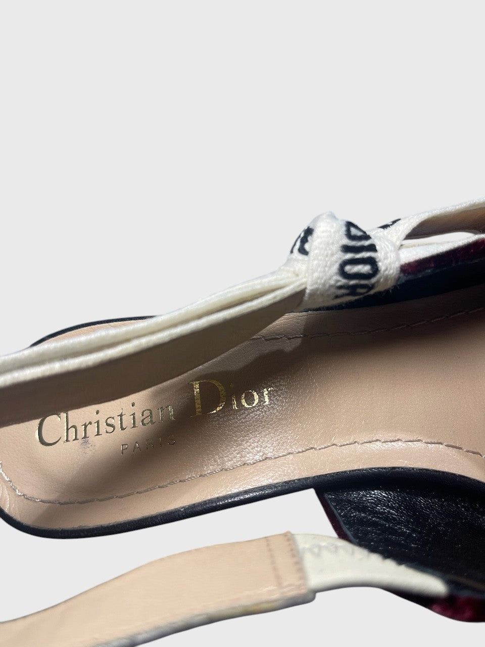 Escarpins Dior J'adior bordeaux T.37.5