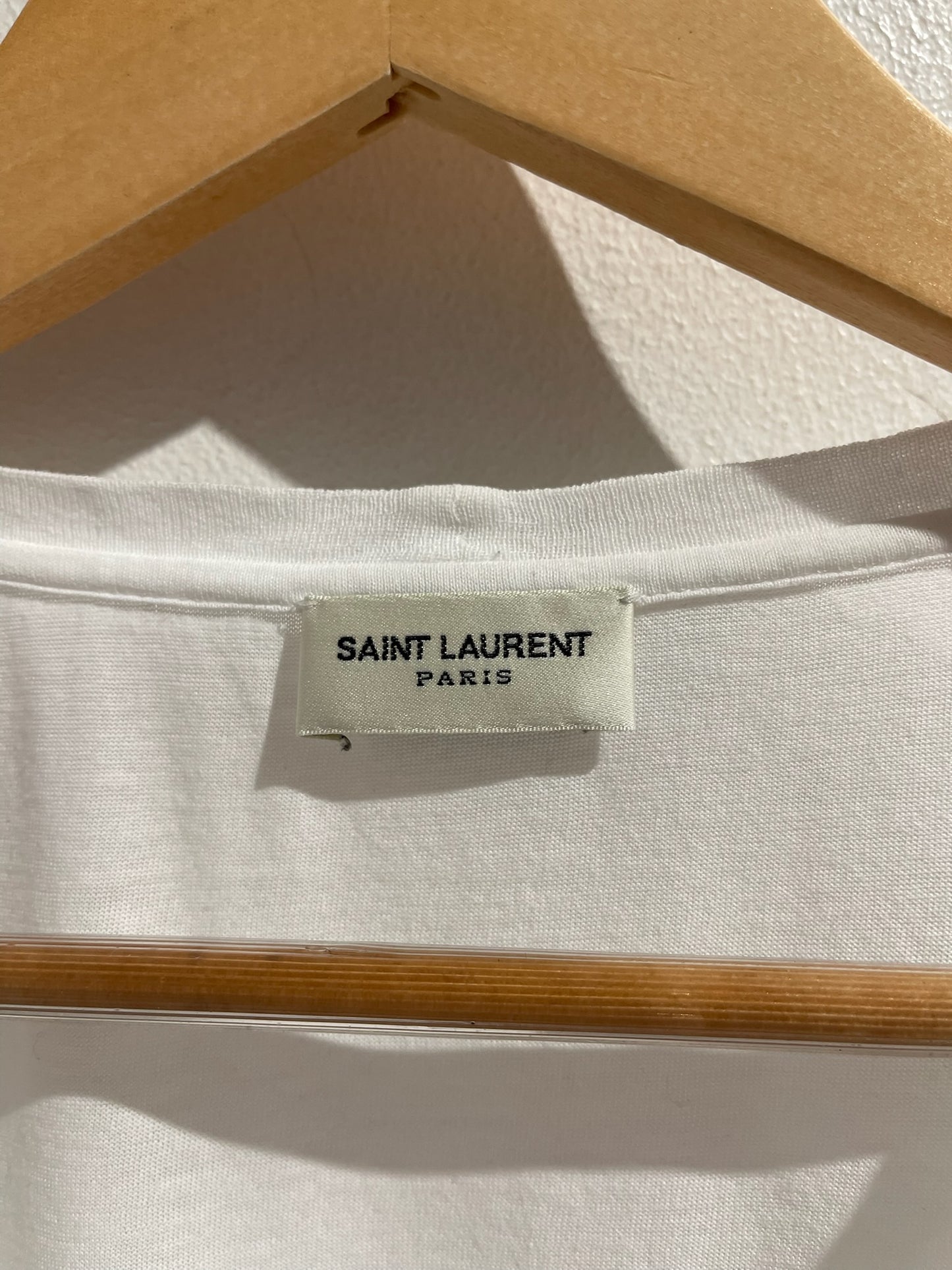 T-shirt Saint Laurent blanc T.M