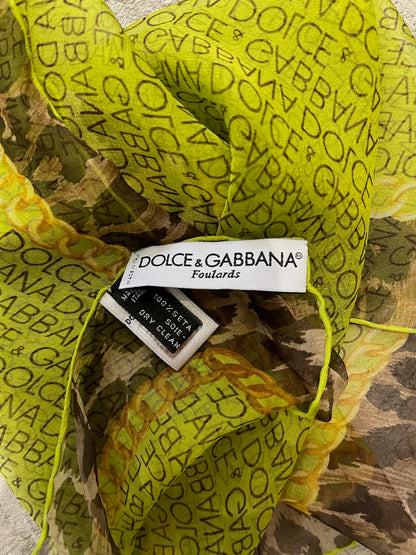 Foulard Dolce & Gabbana vert