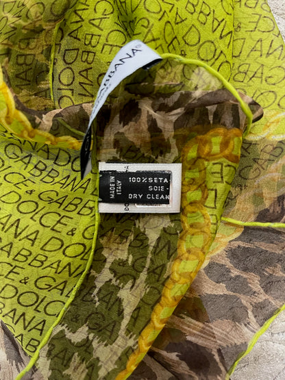 Foulard Dolce & Gabbana vert