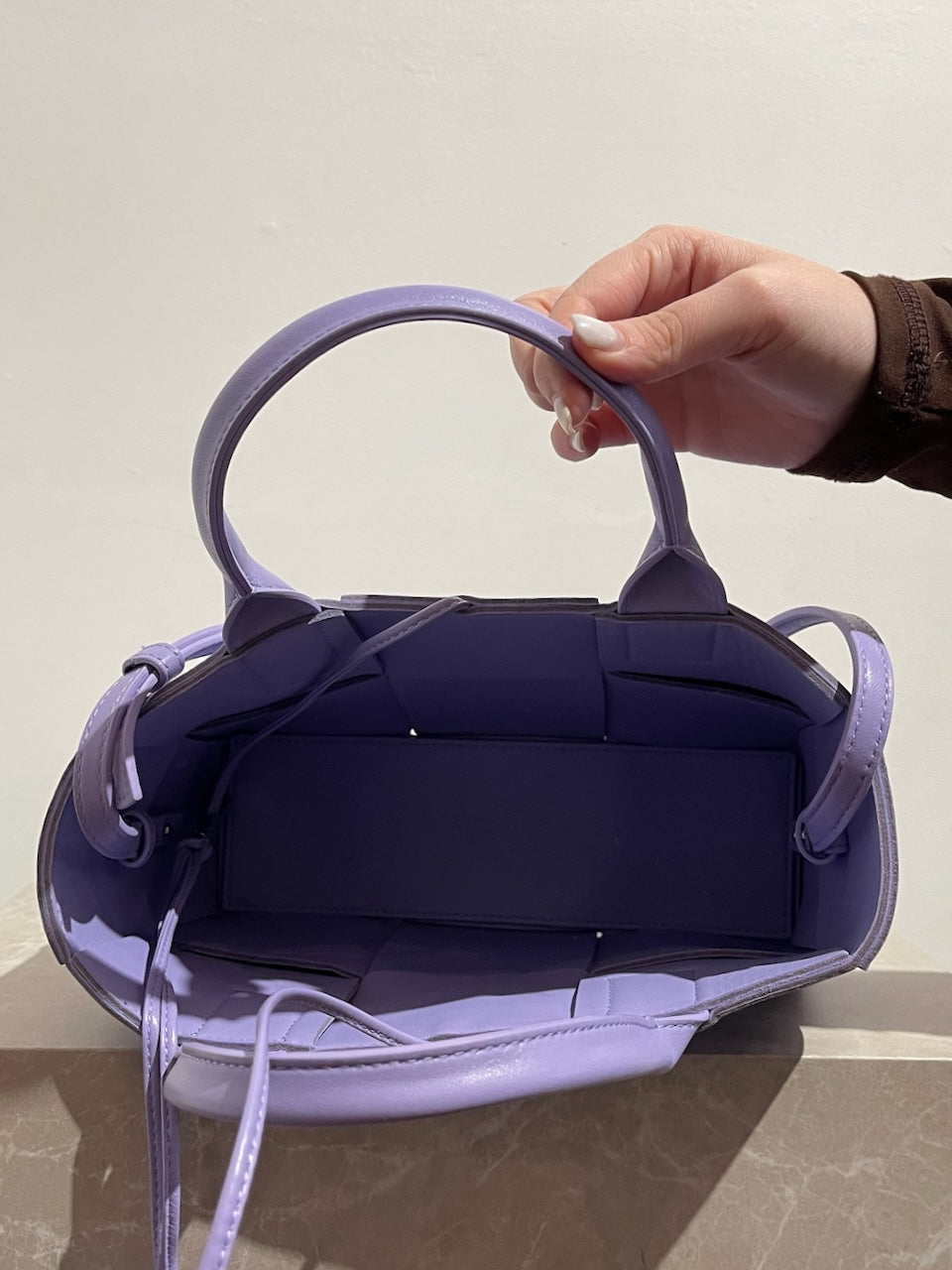 Sac Bottega Veneta Arco violet NEUF