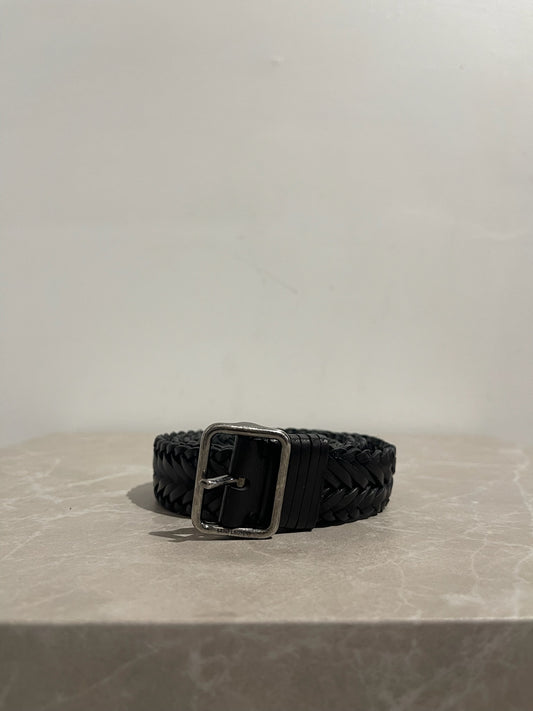 Ceinture Saint Laurent tressée T.85