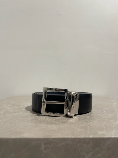 Ceinture Prada réversible noir/bleu T.S