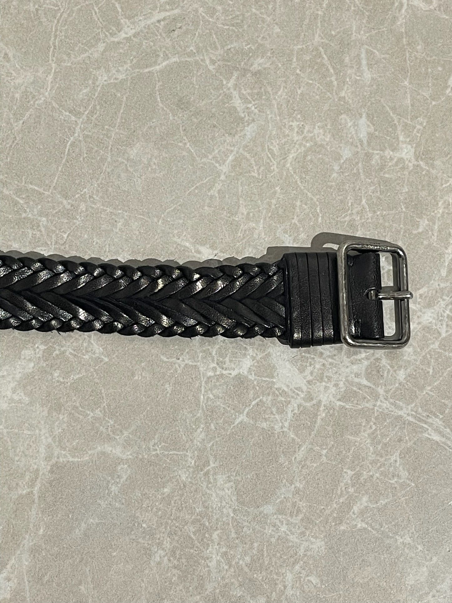 Ceinture Saint Laurent tressée T.85