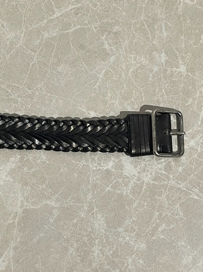Ceinture Saint Laurent tressée T.85