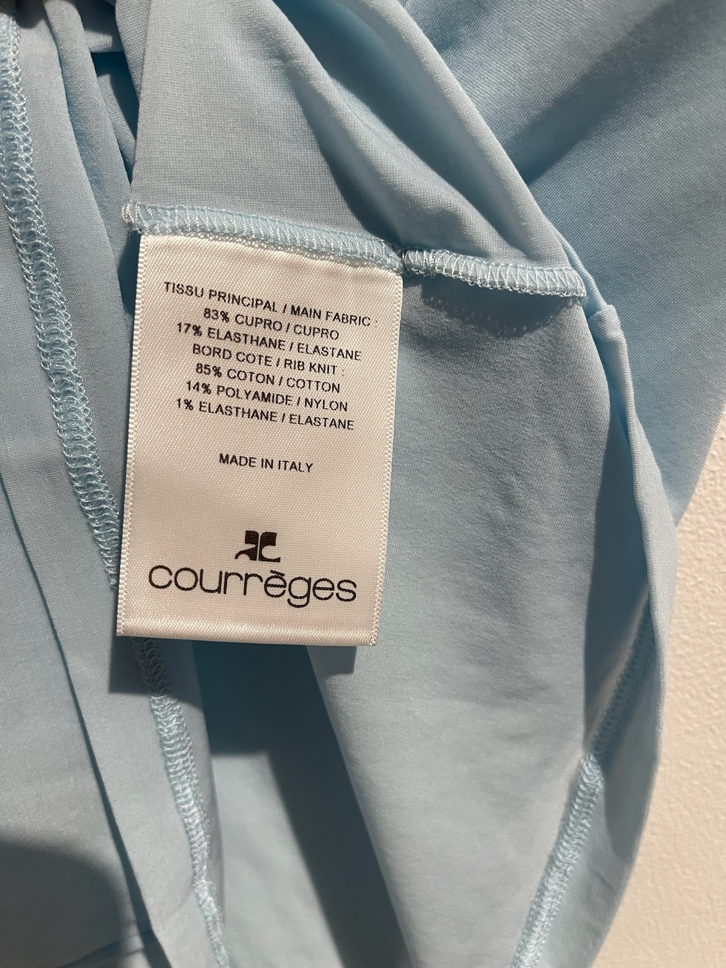Top Courrèges bleu T.S