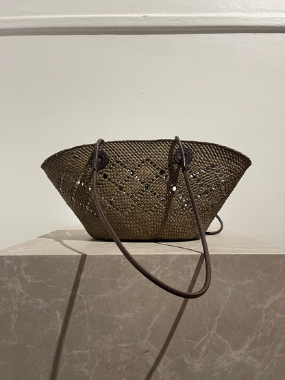 Sac Loewe panier Anagram kaki