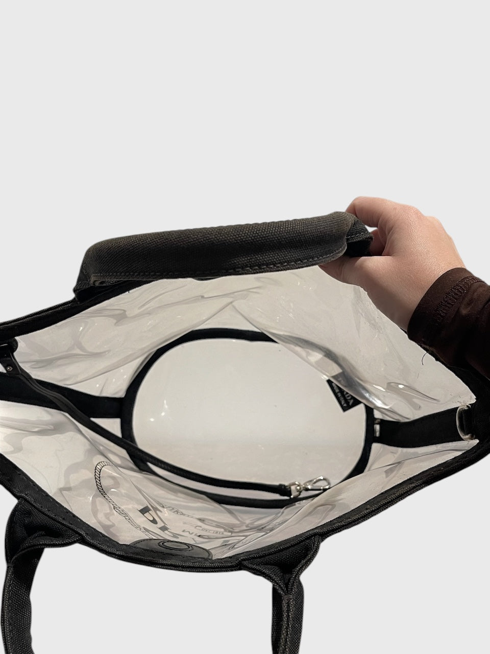 Sac Prada Canapa Transparent