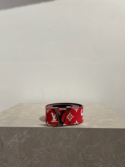 Ceinture Louis Vuitton x Suprême T.100