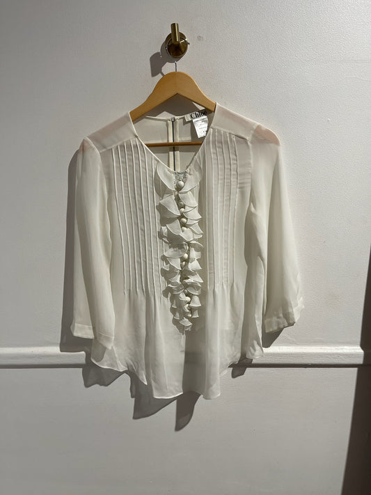 Blouse Chloé blanche T.36