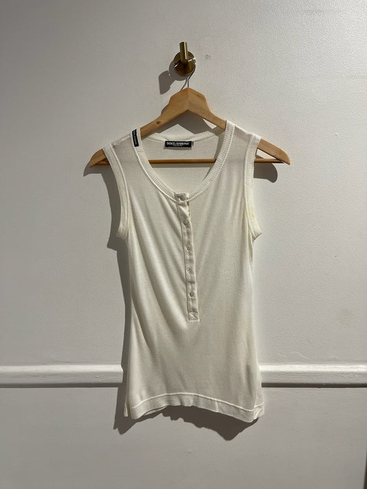Débardeur Dolce & Gabbana blanc T.34
