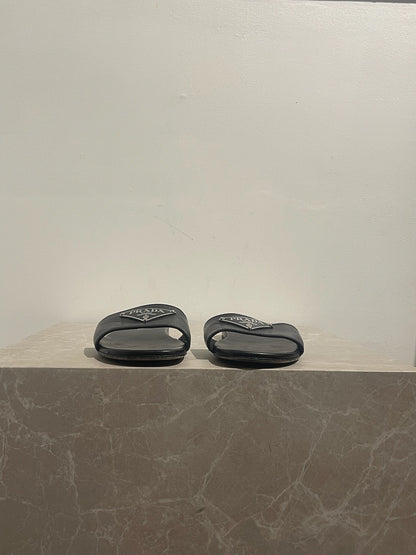 Sandales Prada noires T.37,5