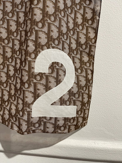Foulard Dior oblique marron