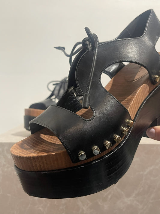 Sabots Balenciaga noirs T.40