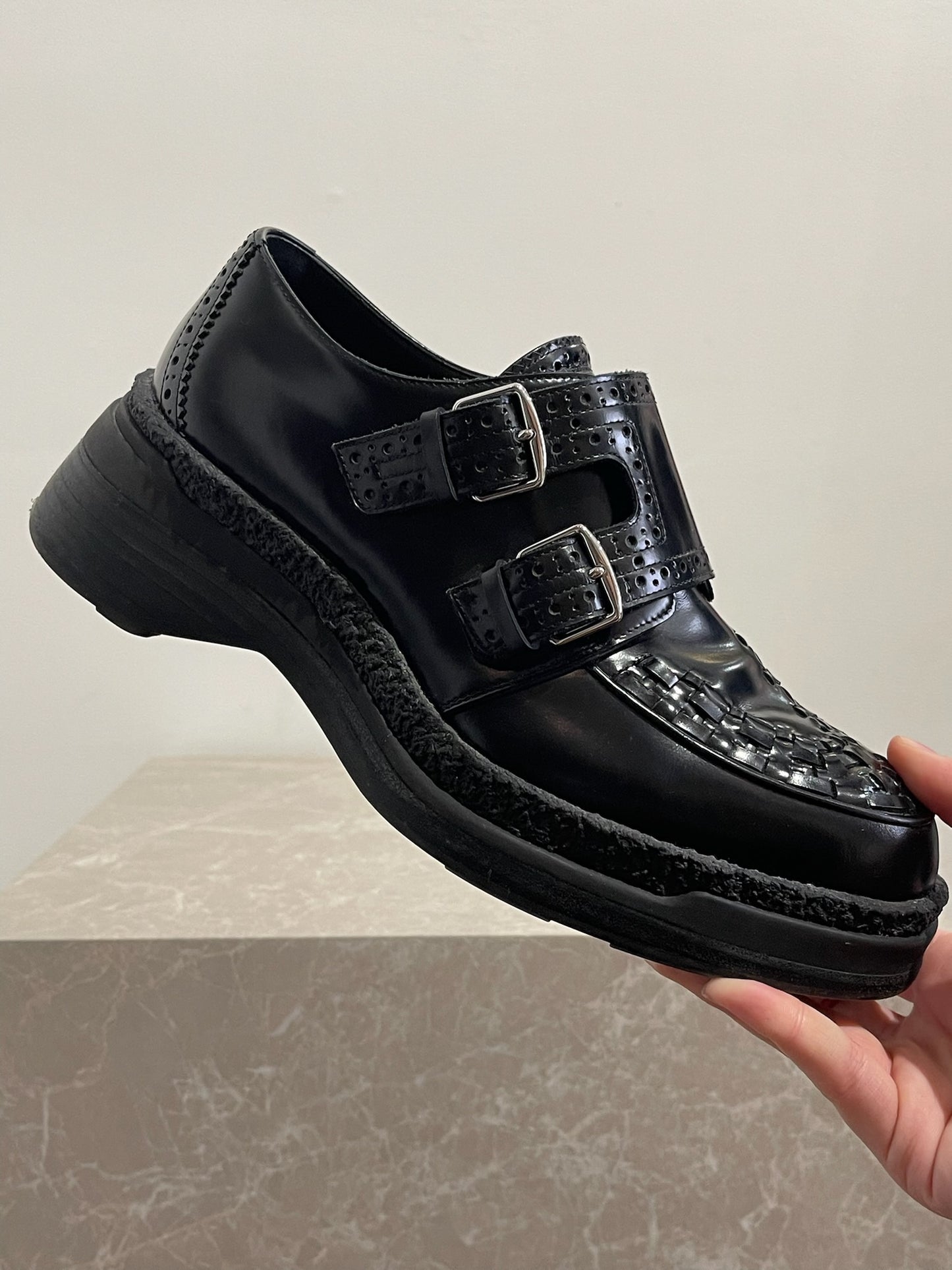 Derbies Hermes noires T.37