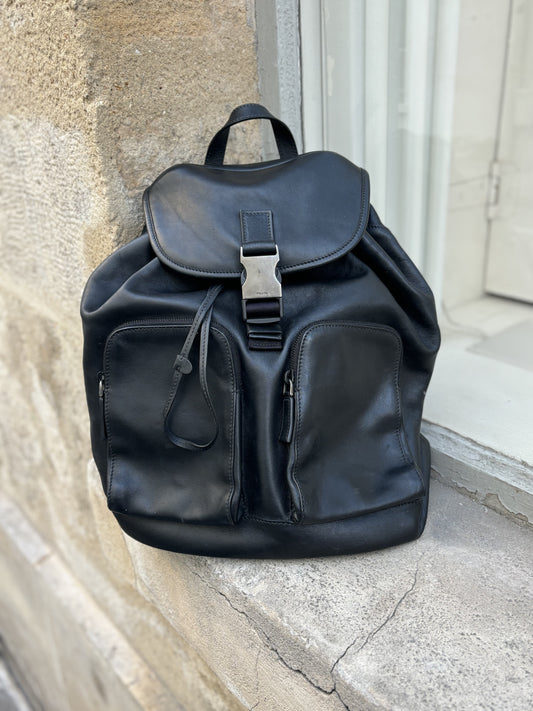 Sac à dos Prada cuir noir