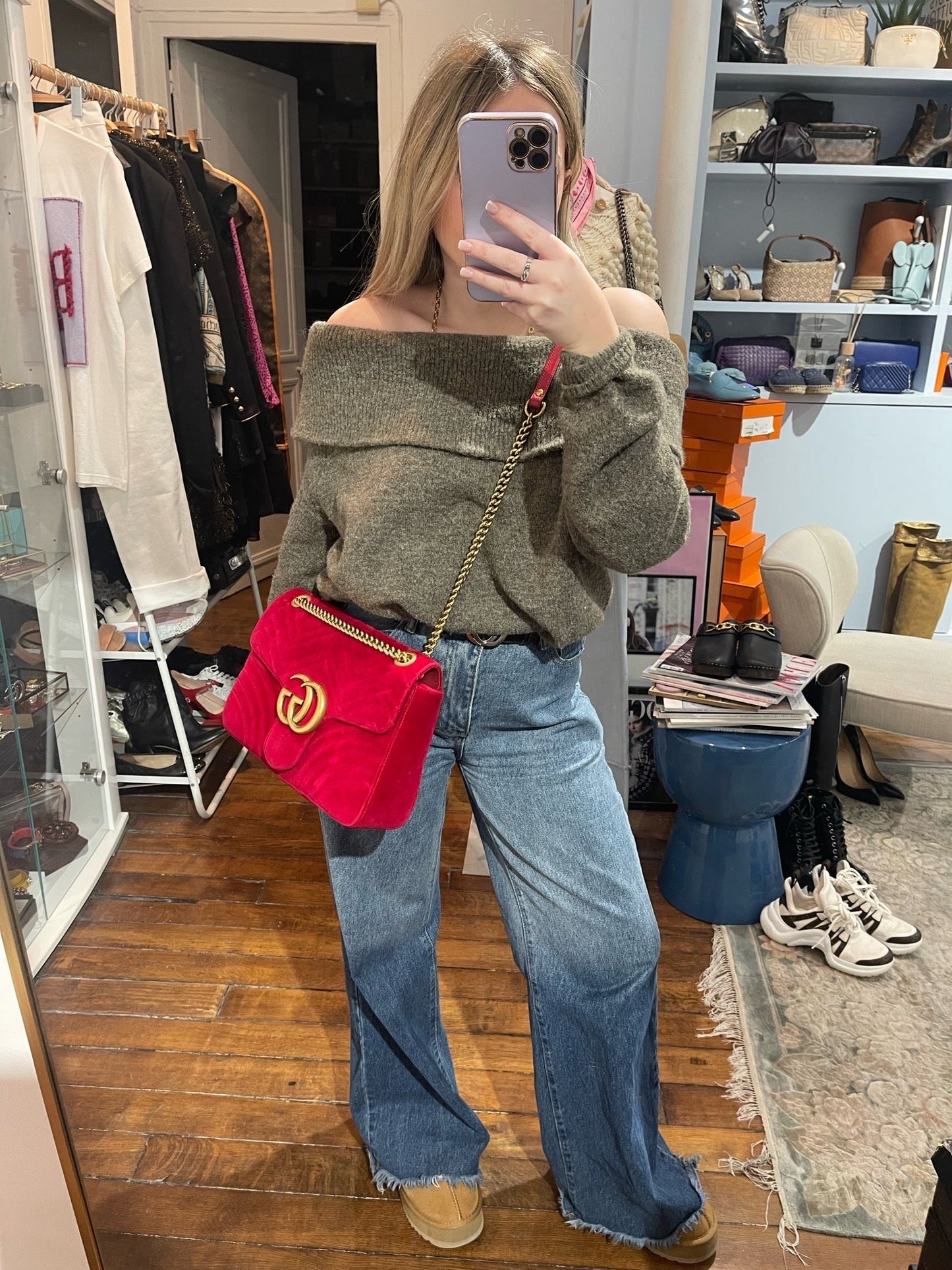Sac Gucci Marmont rouge