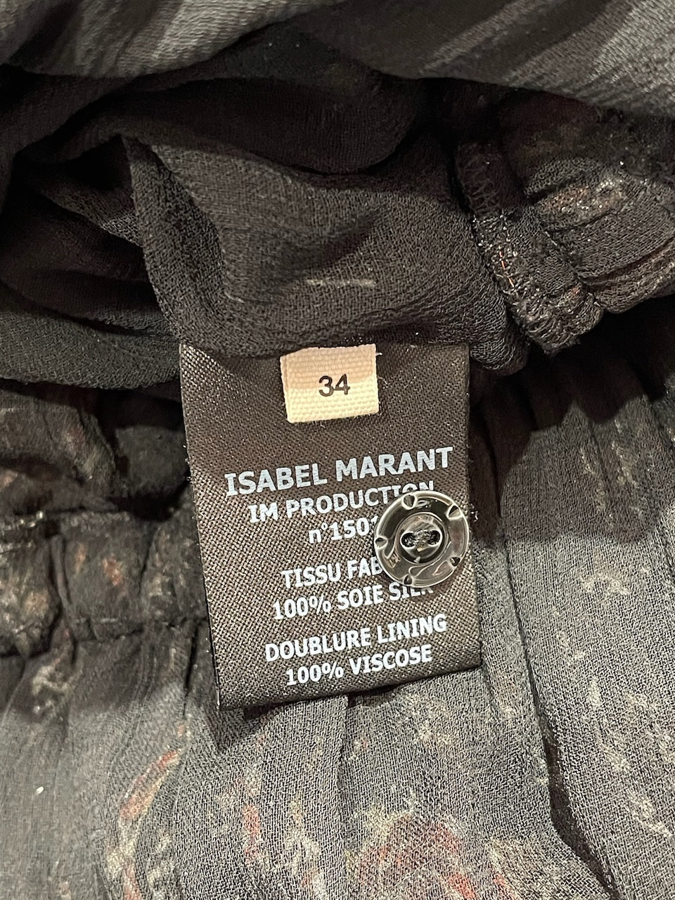 Robe Isabel Marant noir T.34