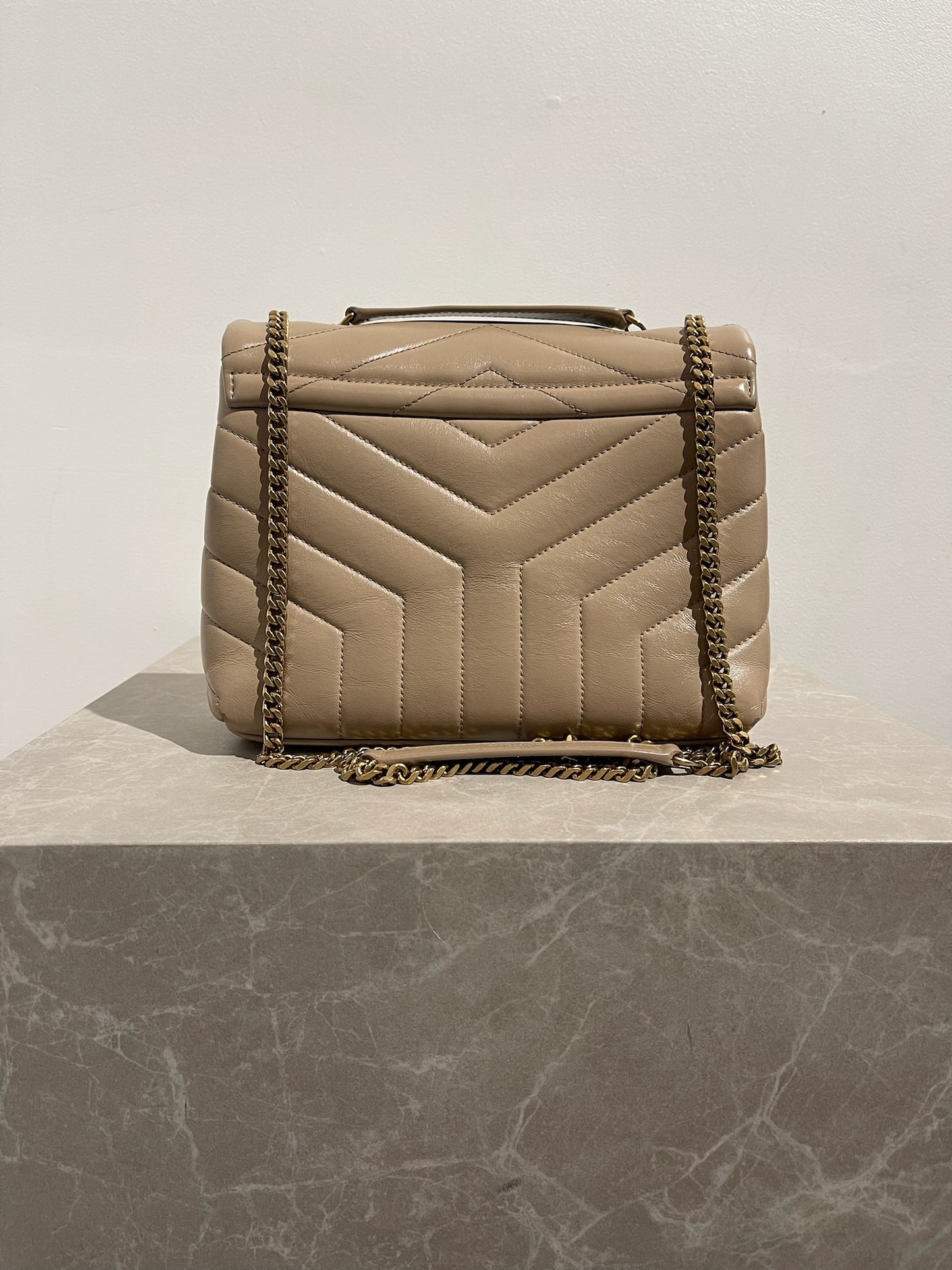 Sac Saint Laurent Loulou beige