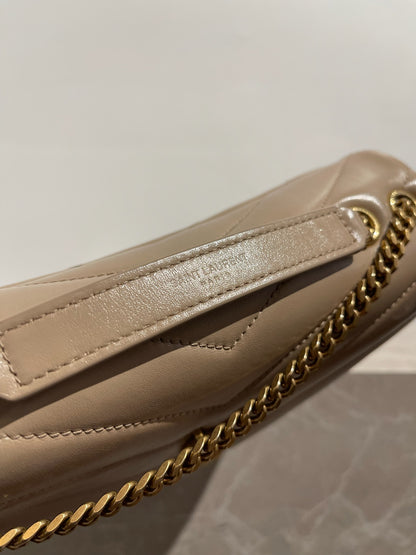 Sac Saint Laurent Loulou beige