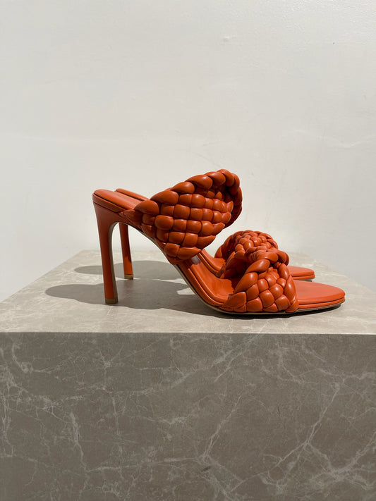 Mules Bottega Veneta orange T.40