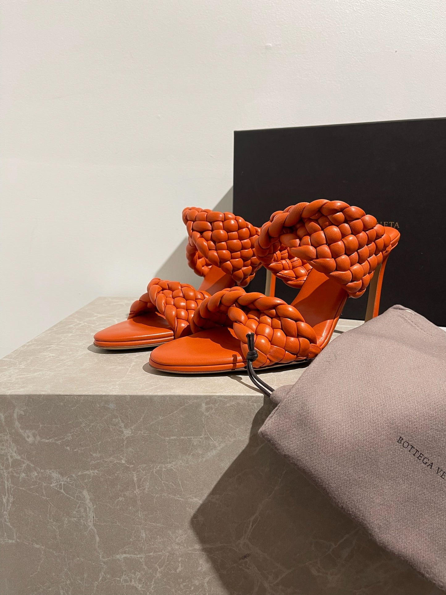 Mules Bottega Veneta orange T.40