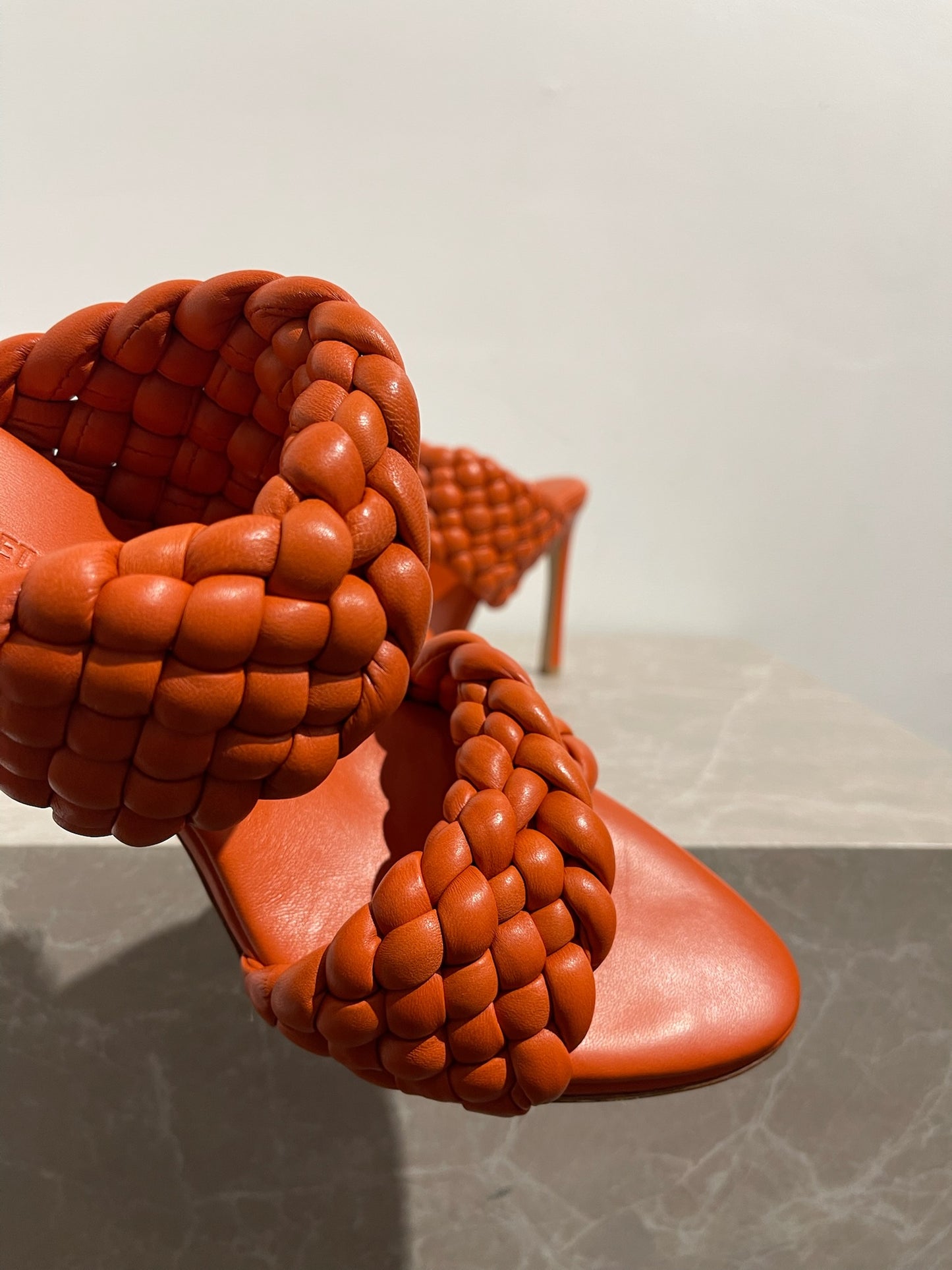 Mules Bottega Veneta orange T.40