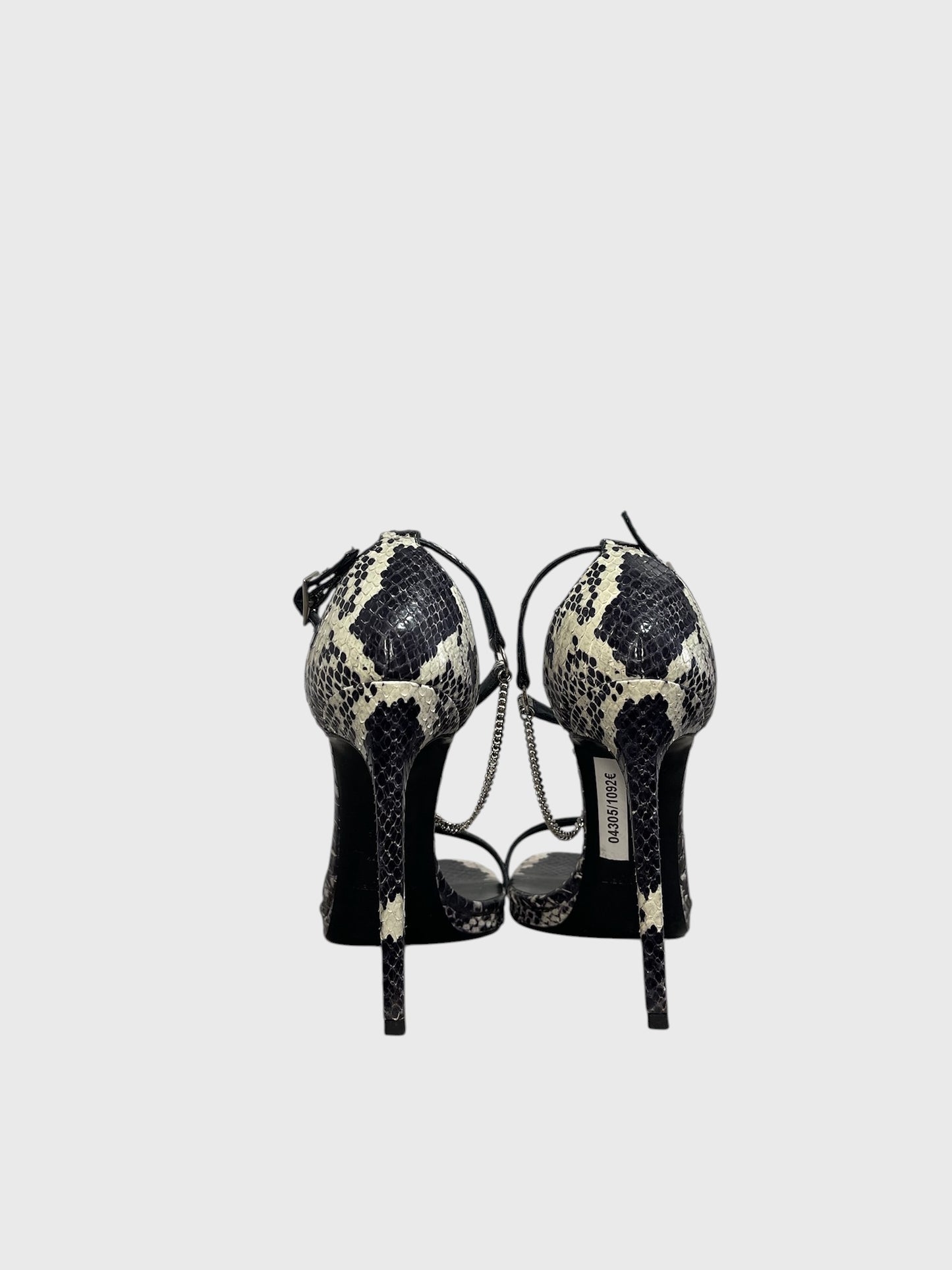 Sandales Saint Laurent python T.38,5
