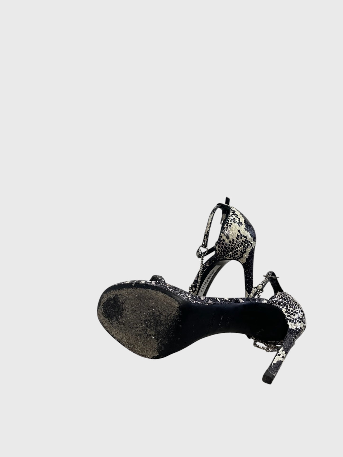 Sandales Saint Laurent python T.38,5