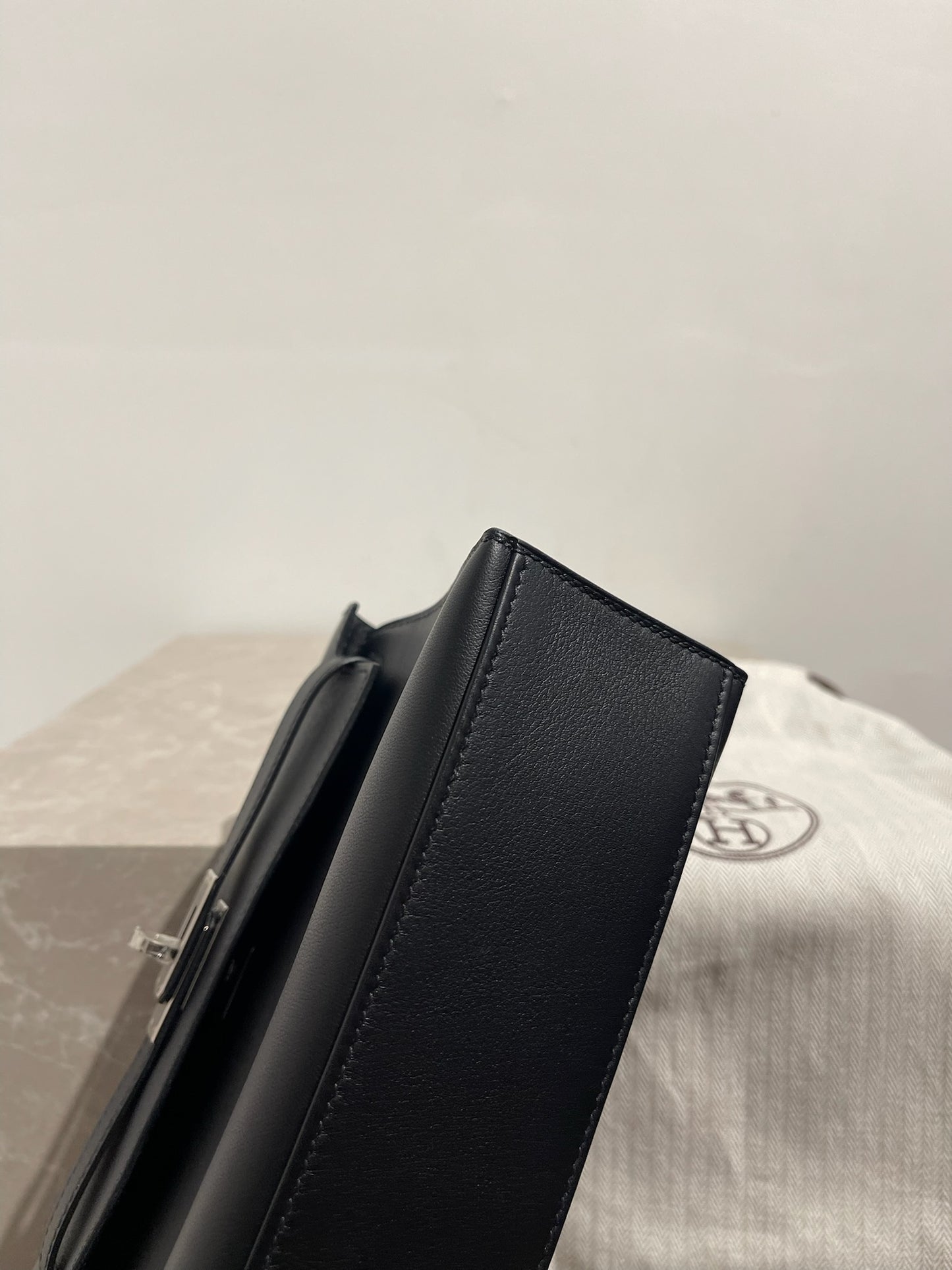 Pochette Hermès Kelly 20 noir