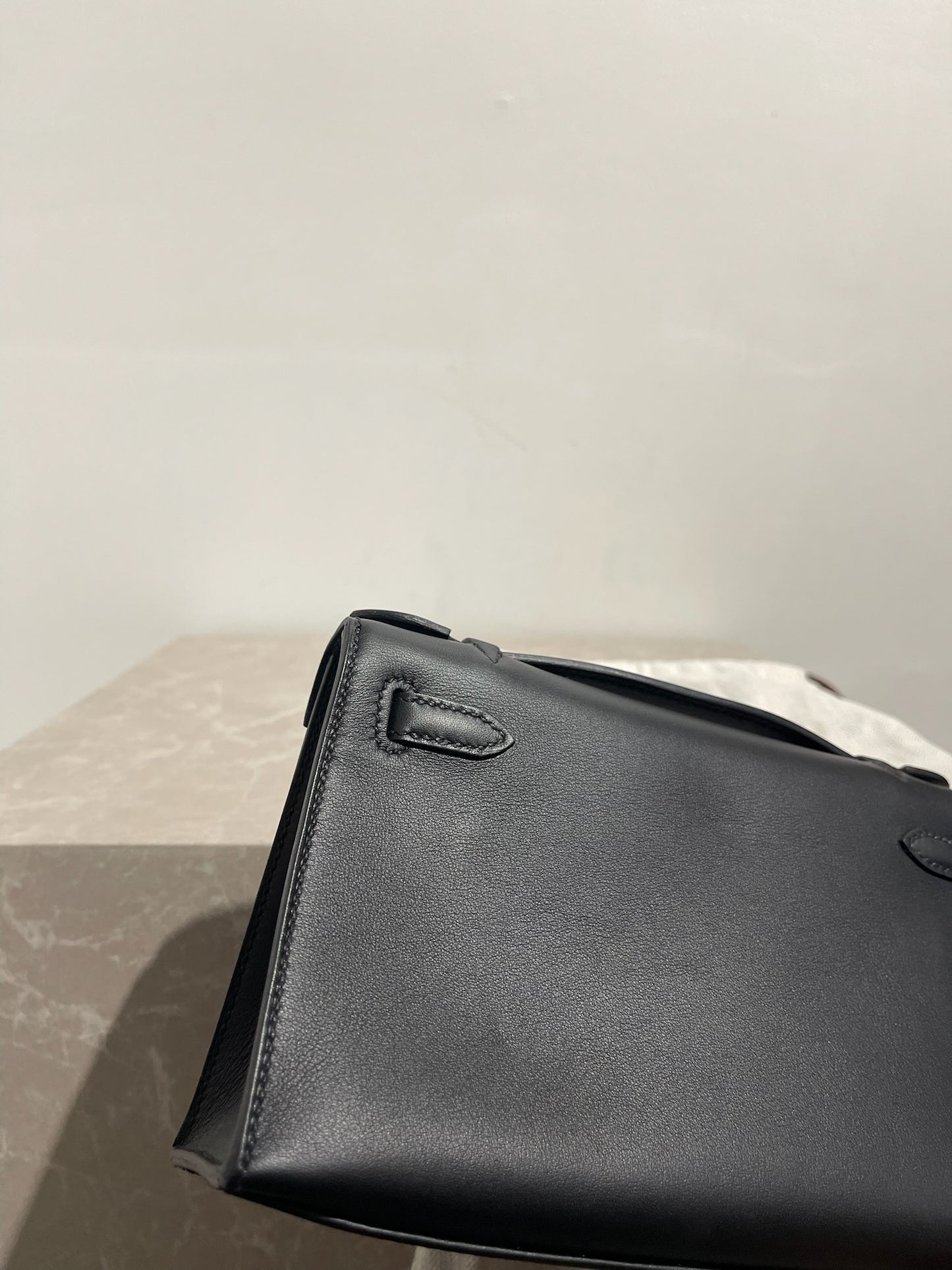 Pochette Hermès Kelly 20 noir