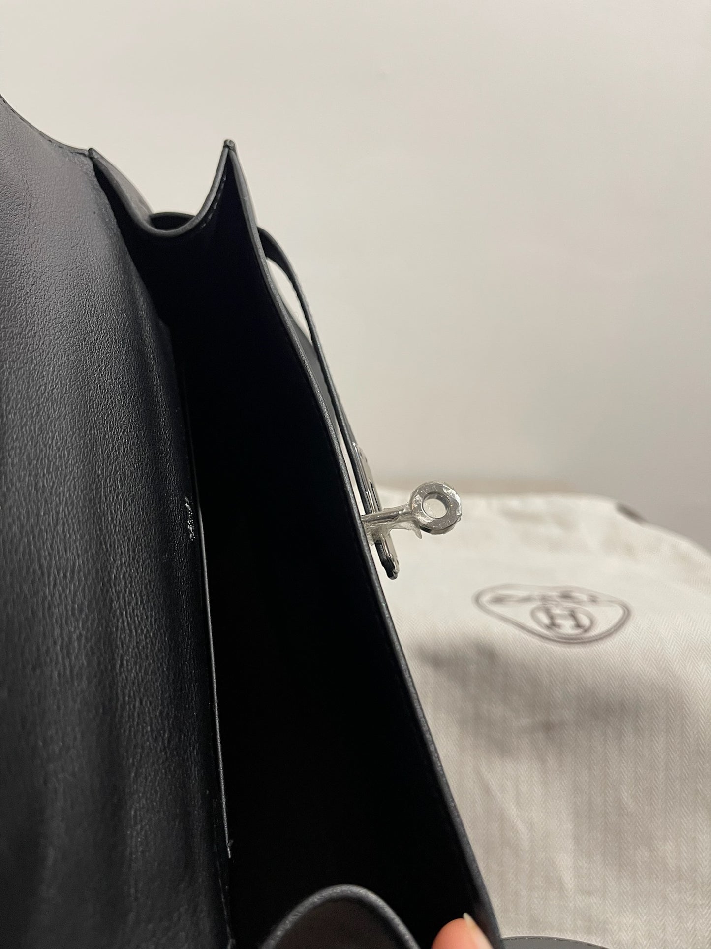 Pochette Hermès Kelly 20 noir