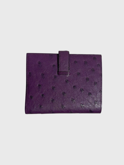 Portefeuille Hermès Béarn violet