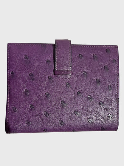 Portefeuille Hermès Béarn violet