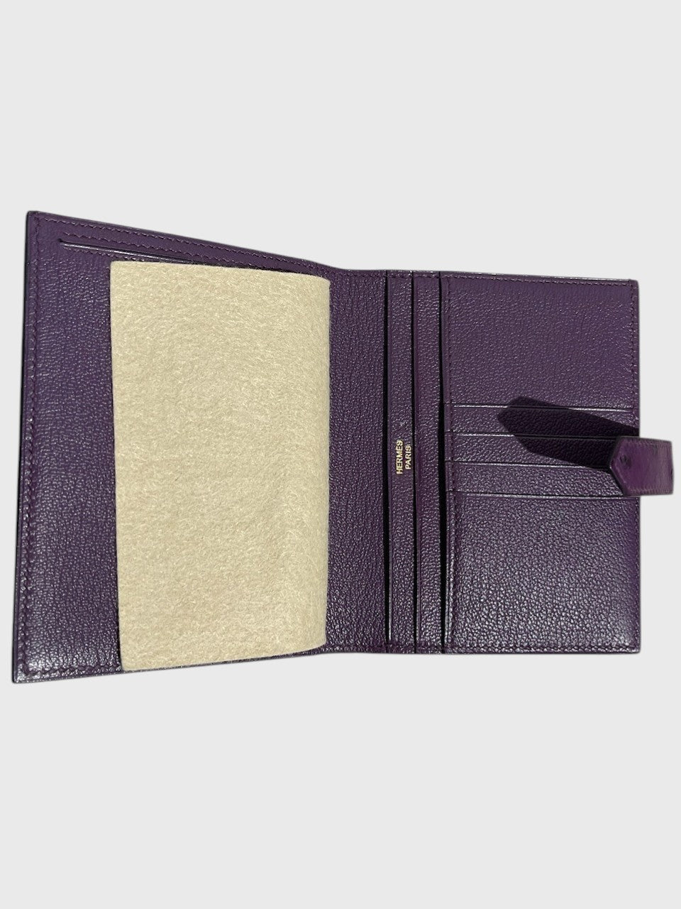 Portefeuille Hermès Béarn violet