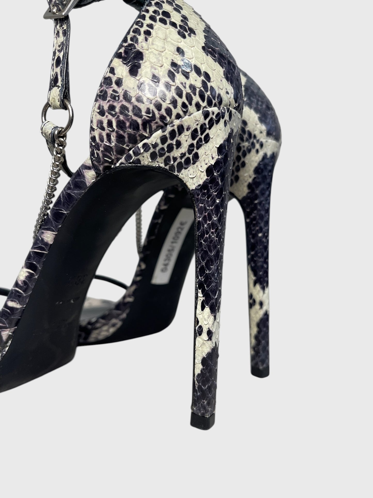 Sandales Saint Laurent python T.38,5