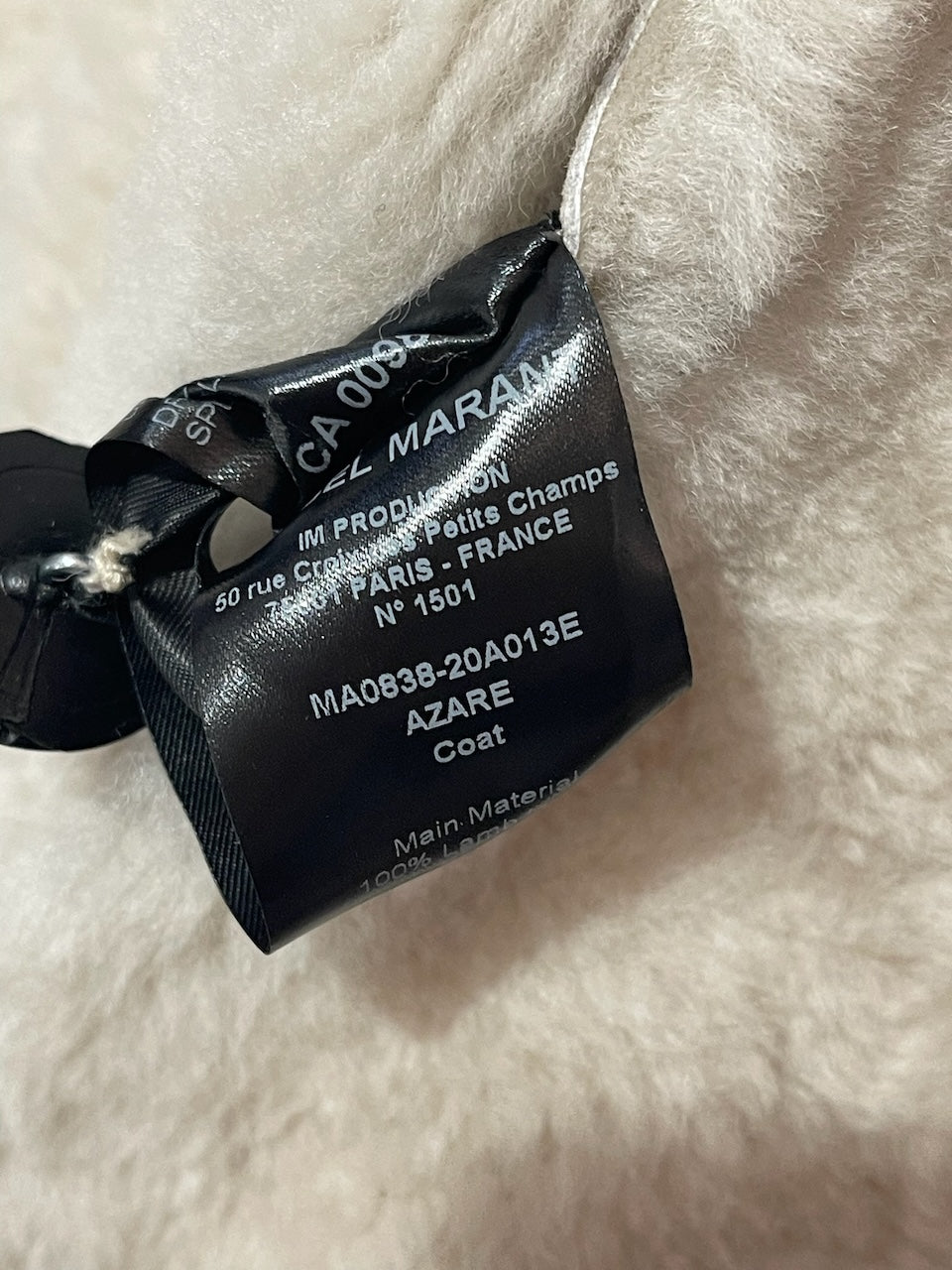 Manteau Isabel Marant T.38 NEUF