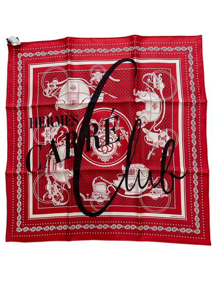 Foulard Hermes Bandana rouge