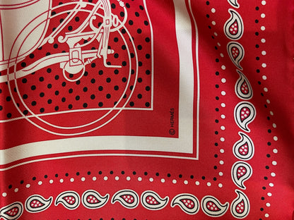 Foulard Hermes Bandana rouge