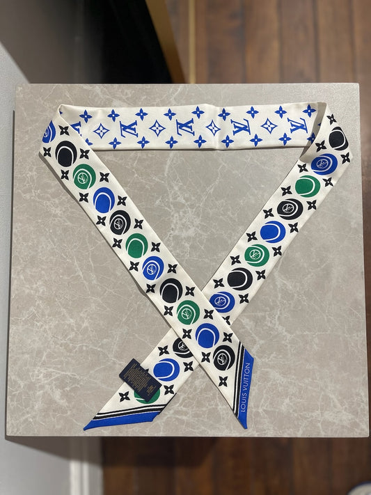 Bandeau Louis Vuitton bleu et vert