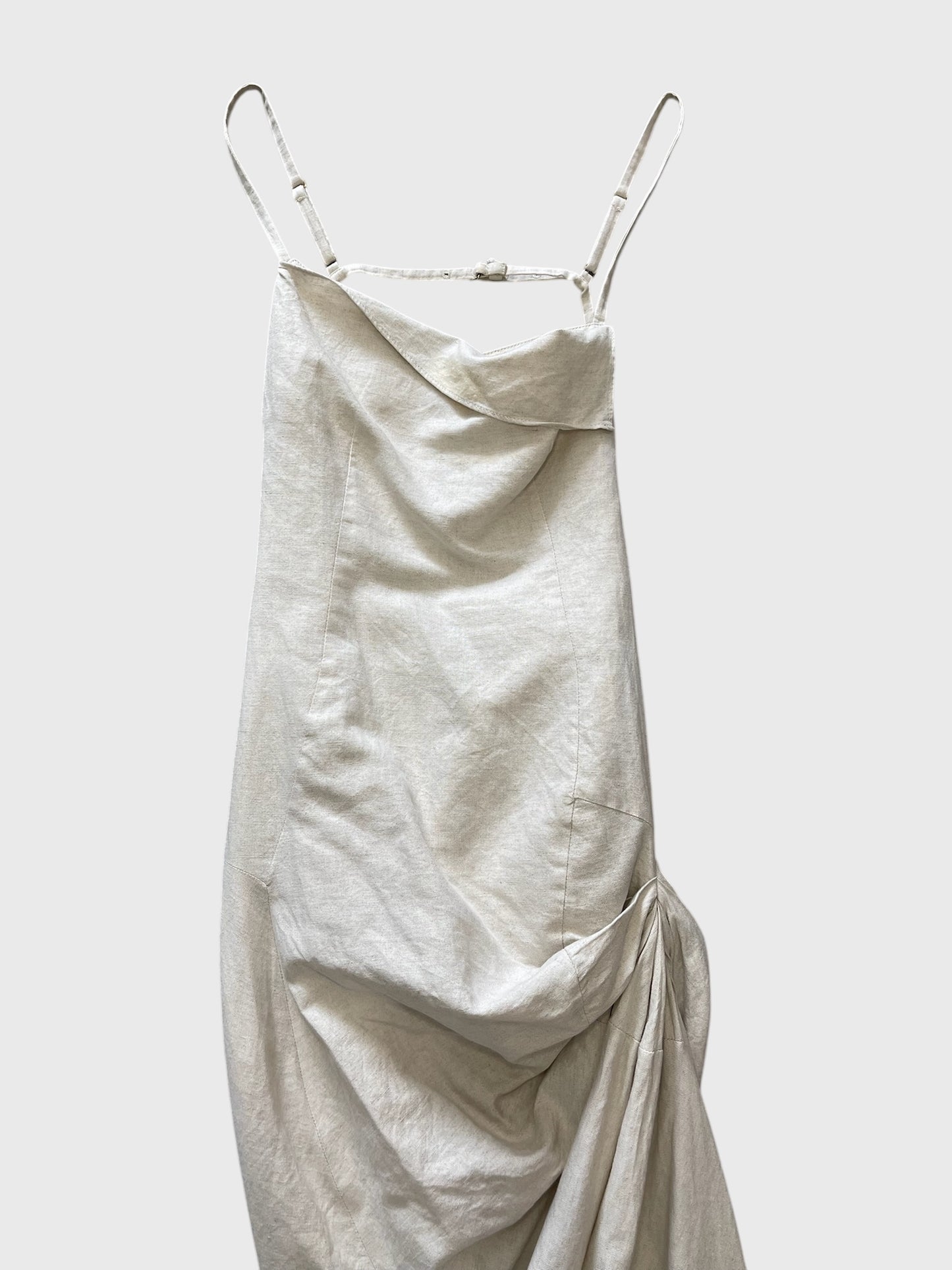 Robe Jacquemus beige T.32