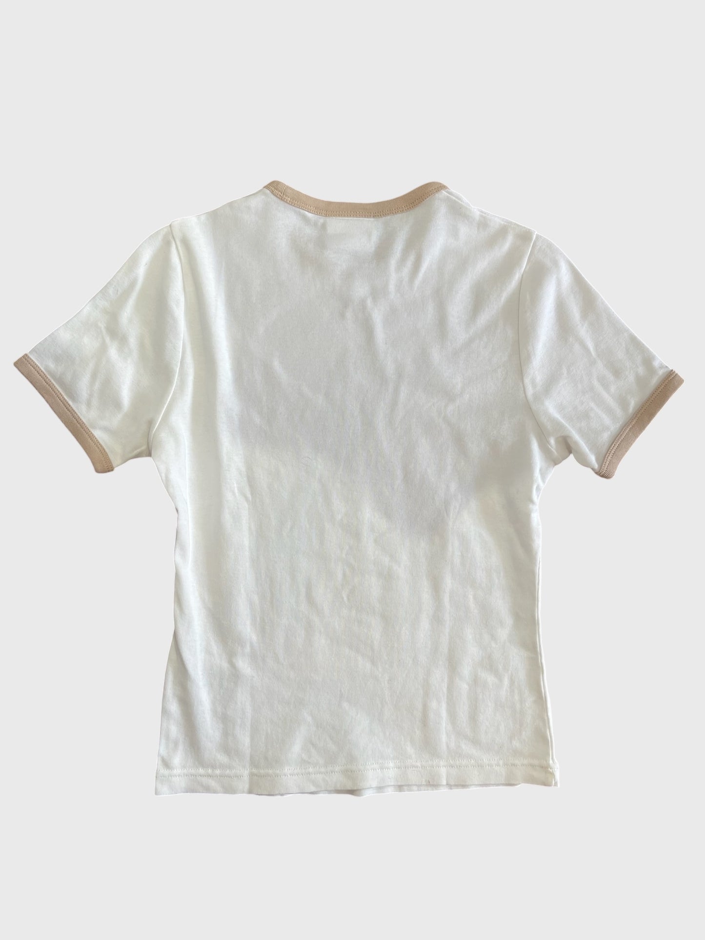 T-shirt Courrèges blanc T.S
