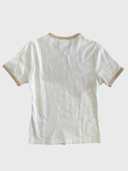 T-shirt Courrèges blanc T.S
