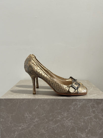 Escarpins Dior beige T.40,5